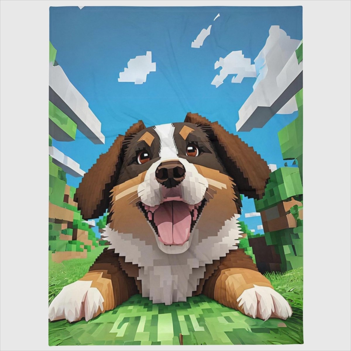 Australian Shepherd Gaming Throw Blanket - Funny Nikko