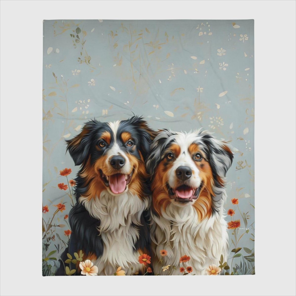 Australian Shepherd Love Throw Blanket - Funny Nikko