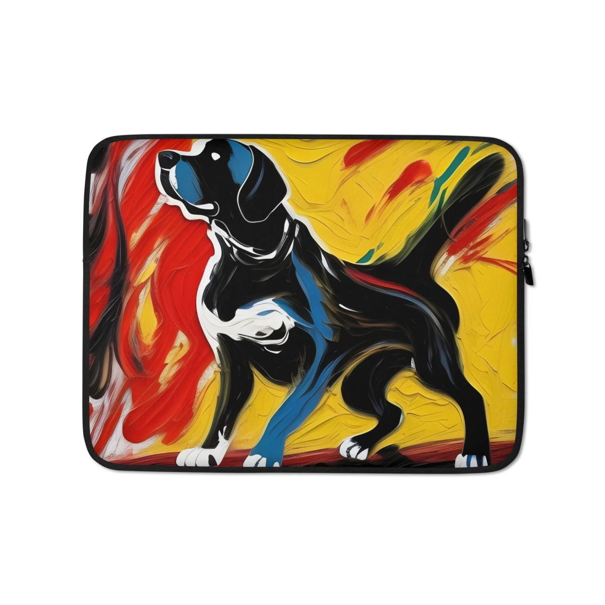 Black Labrador Artistic Laptop Sleeve - Funny Nikko