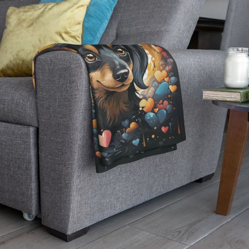 Dachshund Love "Milky Way" Throw Blanket - Funny Nikko