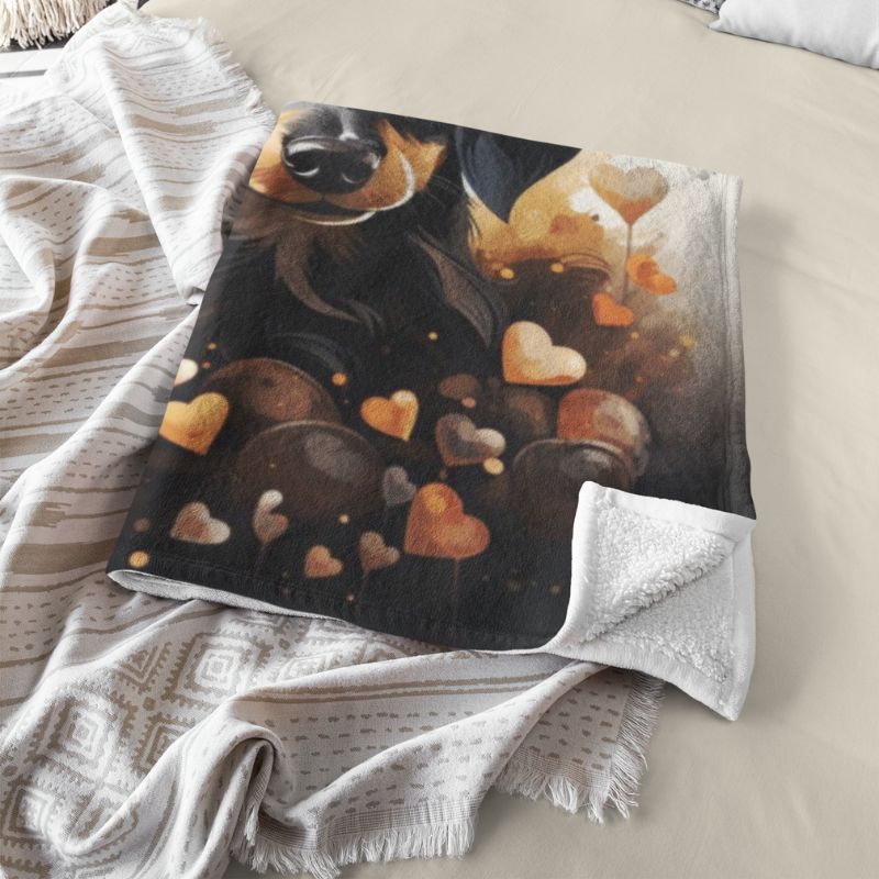 Dachshund My Love Throw Blanket - Funny Nikko