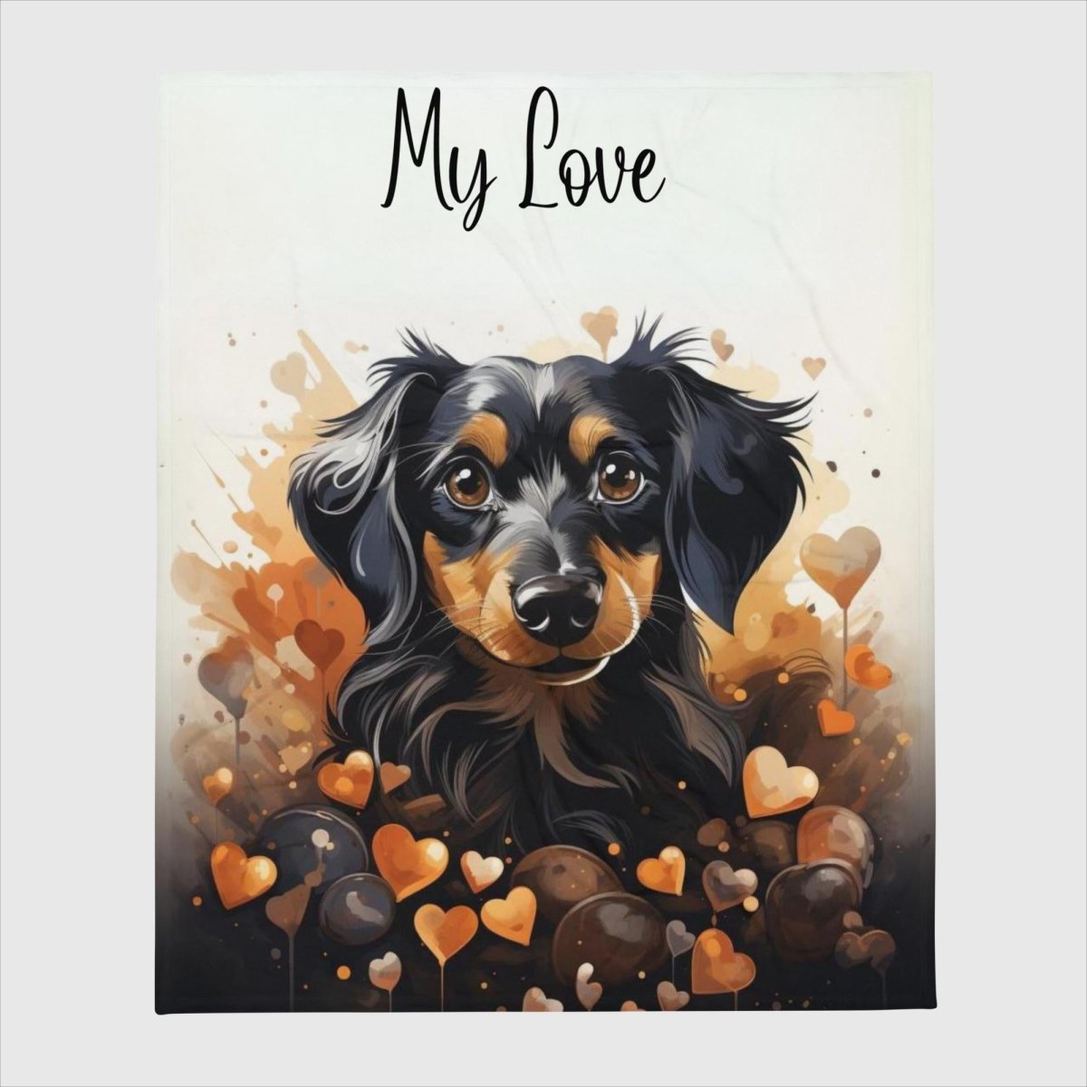 Dachshund My Love Throw Blanket - Funny Nikko