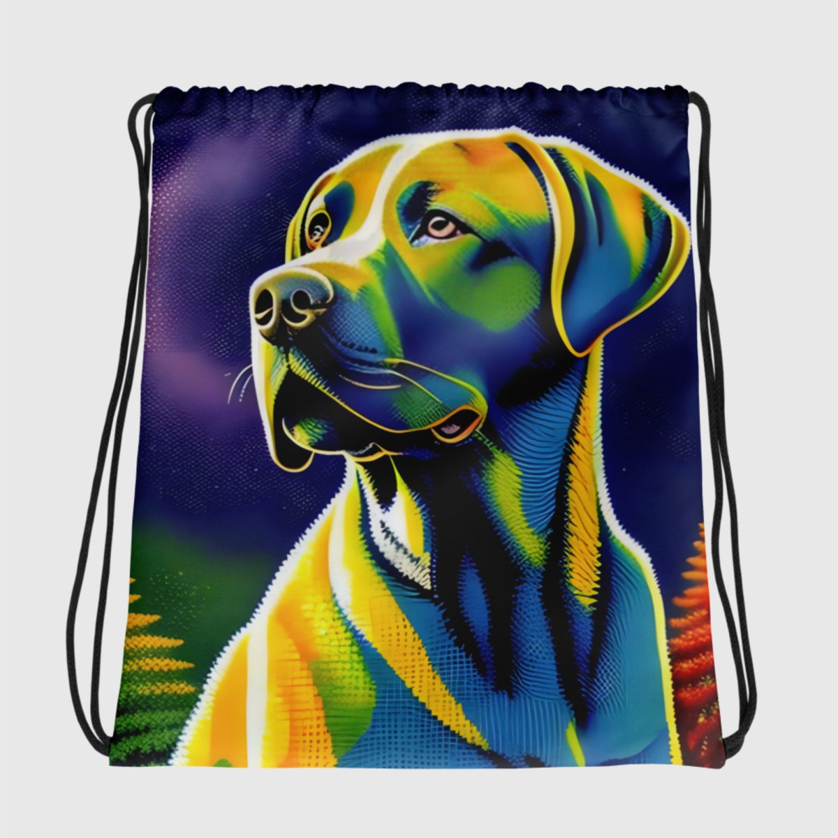 Dreamy Lab Portrait String Bag - Funny Nikko