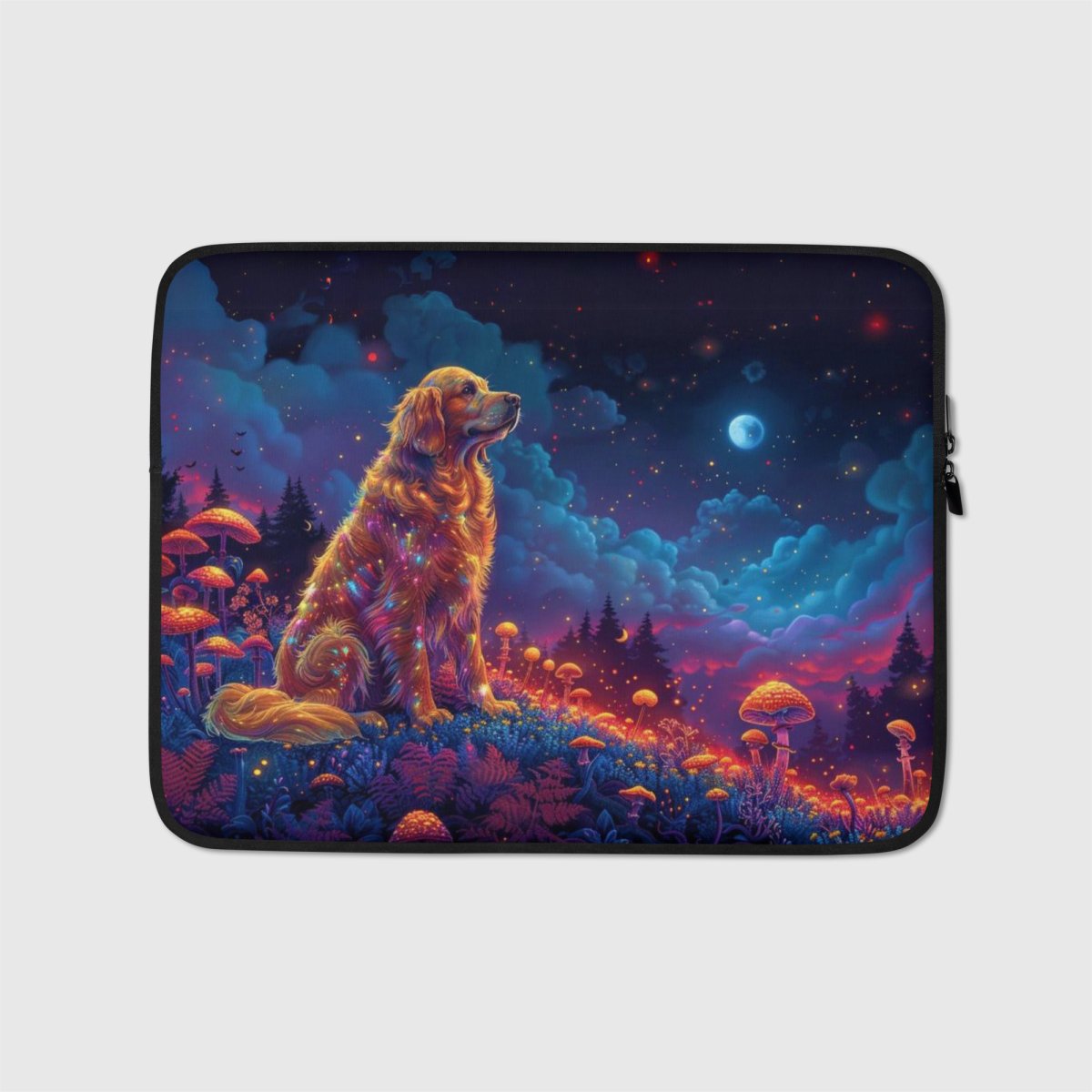 Fantastical Golden Laptop Sleeve - Funny Nikko