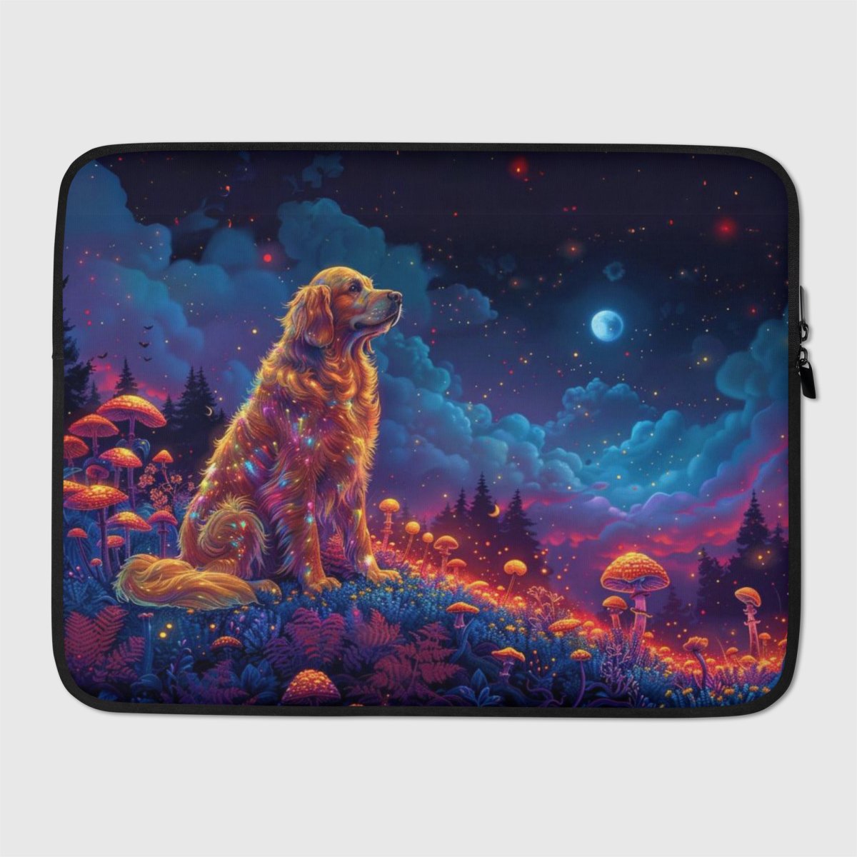 Fantastical Golden Laptop Sleeve - Funny Nikko