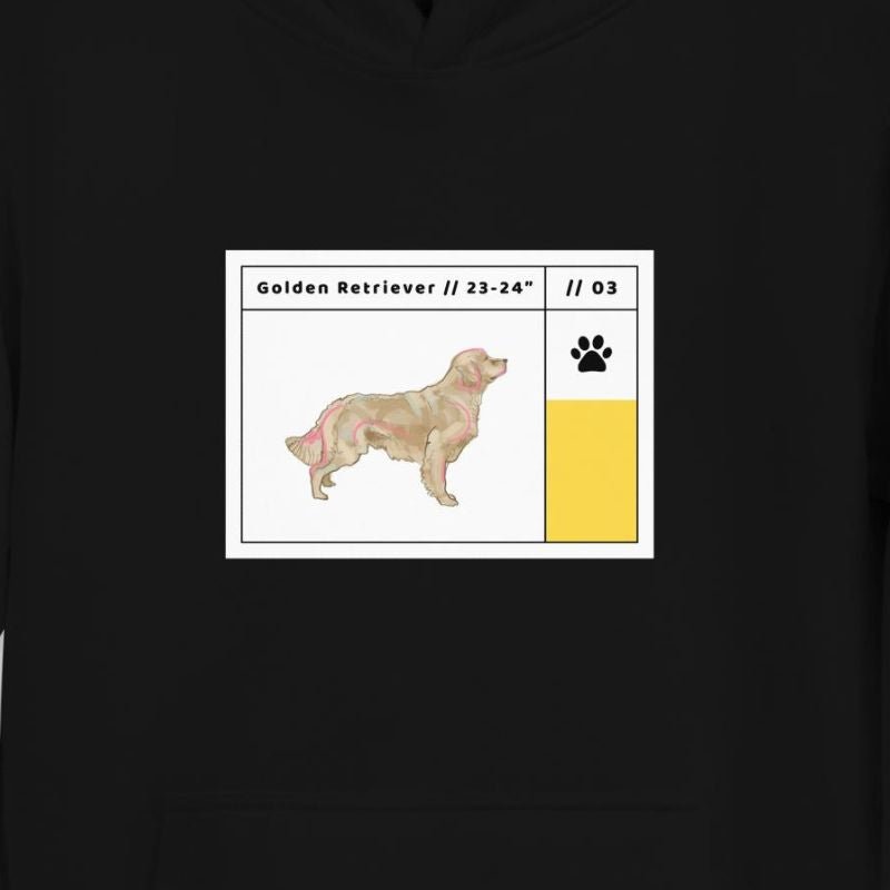 Golden Retriever Card Hoodie for Women - Funny Nikko