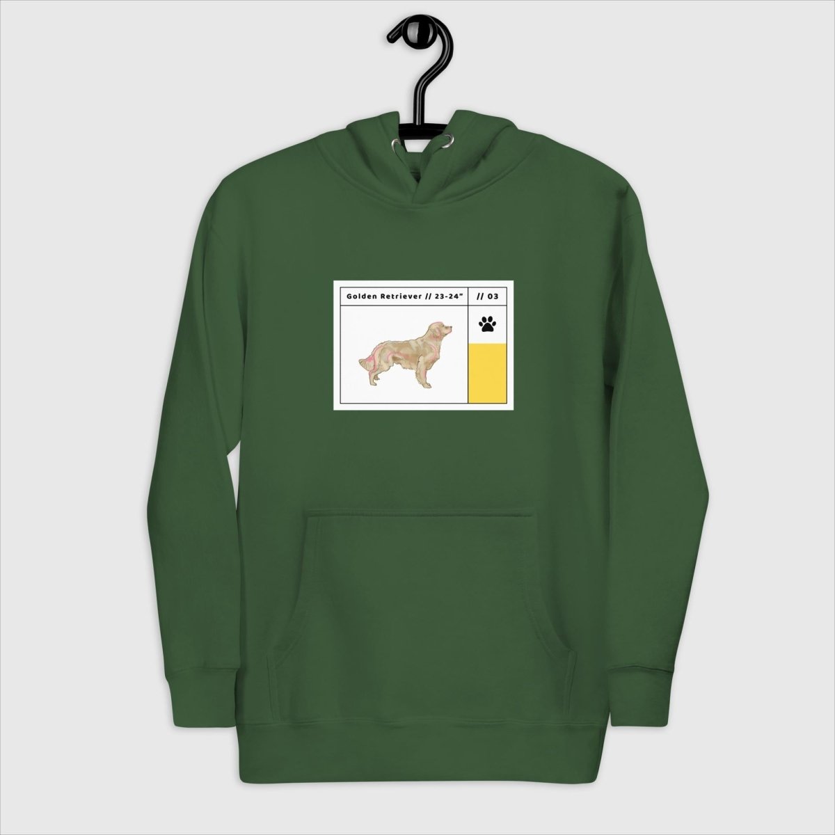 Golden Retriever Card Hoodie for Women - Funny Nikko