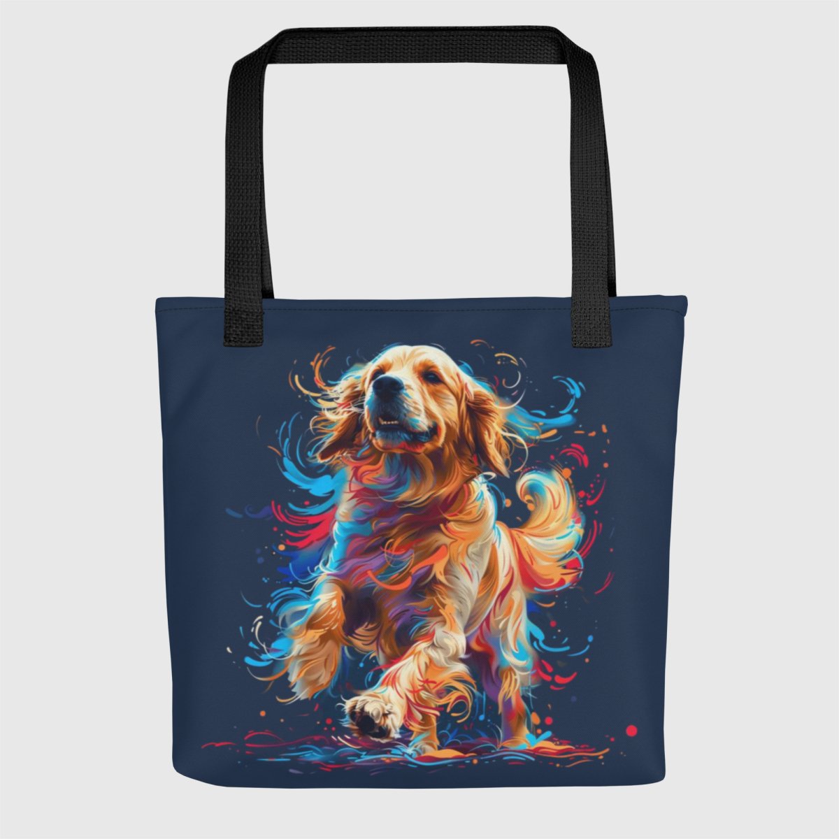 Golden Retriever Dancing Vibes Tote Bag - Funny Nikko