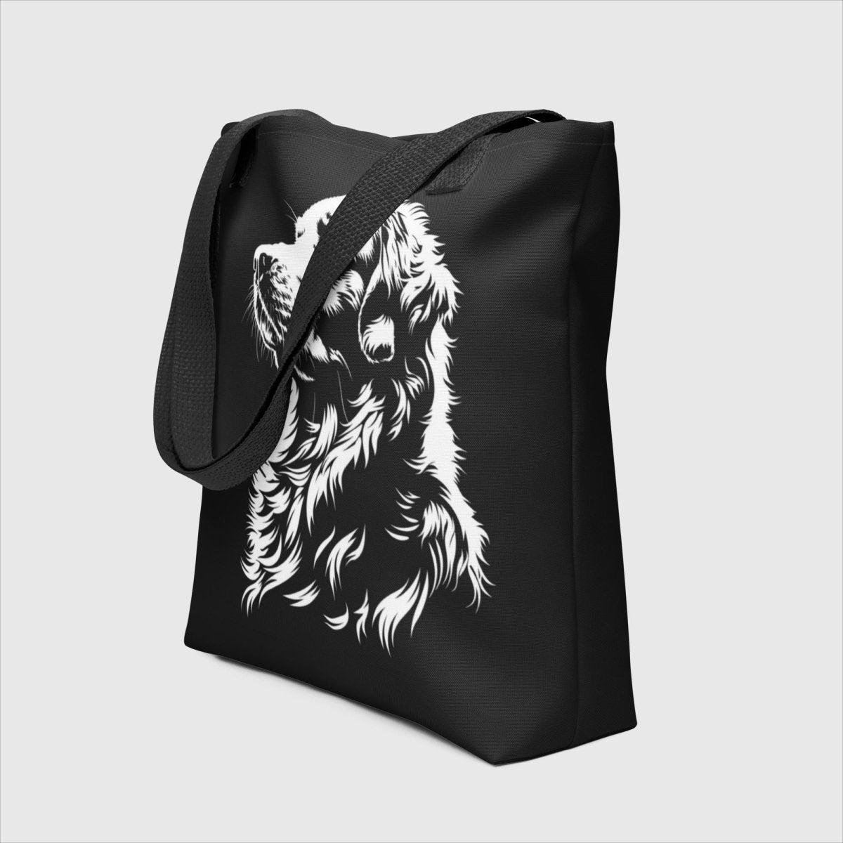 Golden Retriever Silhouette Tote Bag - Funny Nikko