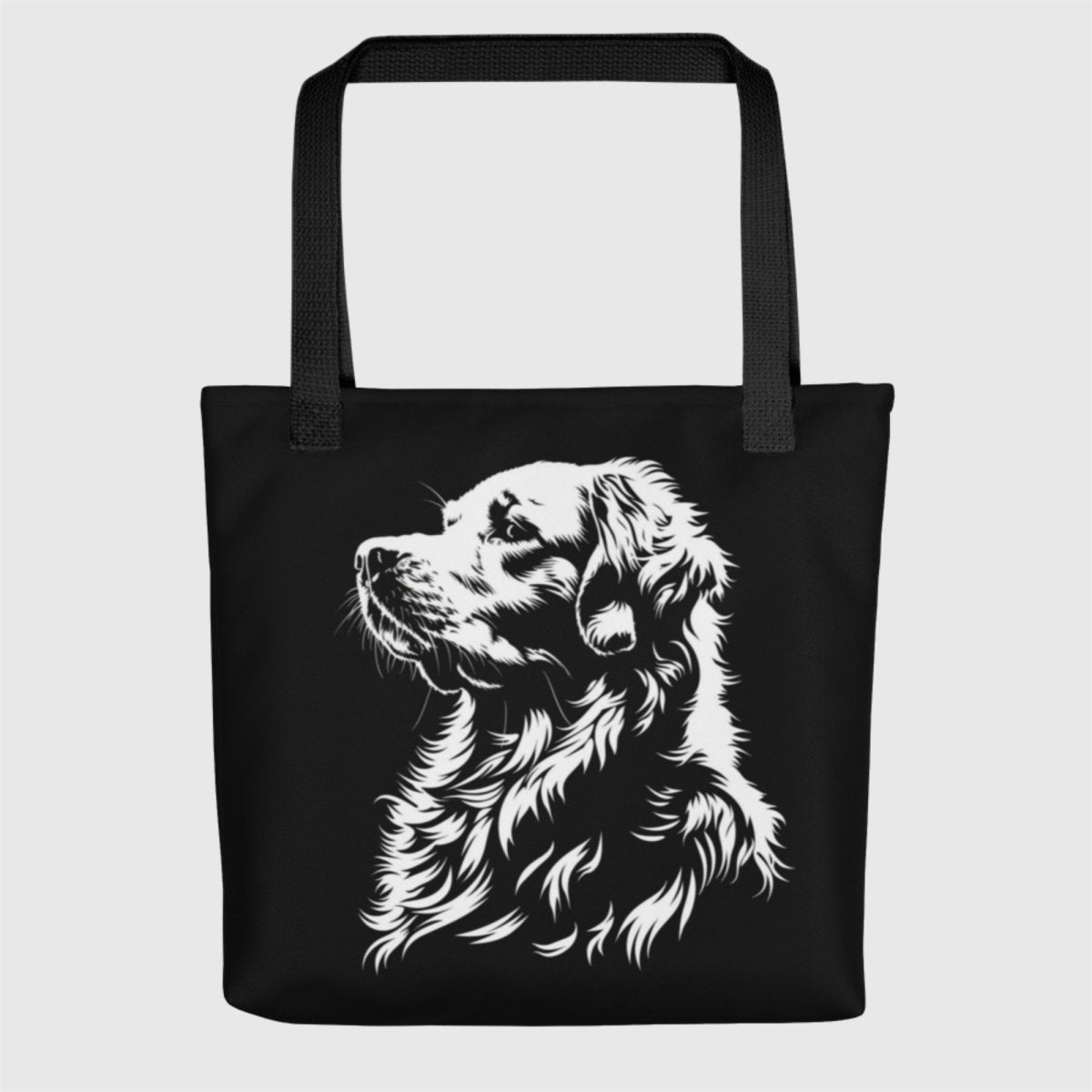 Golden Retriever Silhouette Tote Bag - Funny Nikko