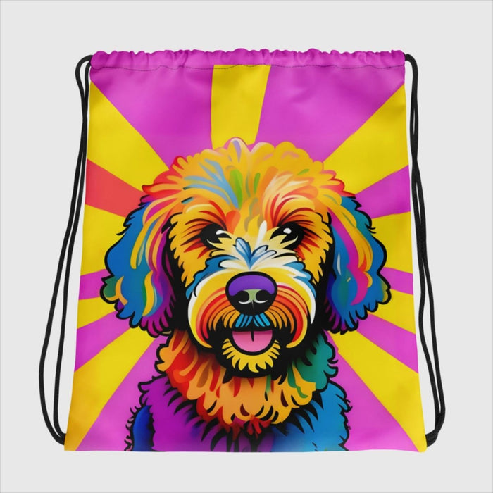 Goldendoodle Sun String Bag - Funny Nikko