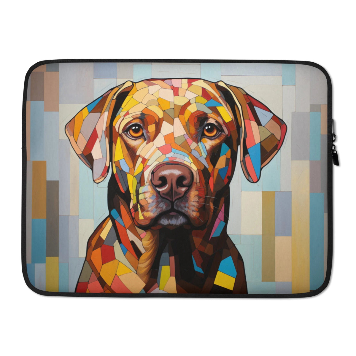 Labrador Mosaic Pattern Laptop Sleeve - Funny Nikko