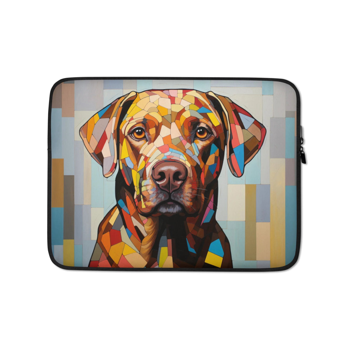 Labrador Mosaic Pattern Laptop Sleeve - Funny Nikko