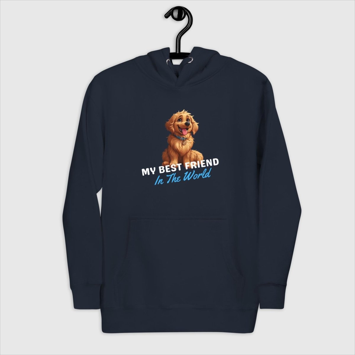 "My Best Friend" Golden Hoodie for Women - Funny Nikko