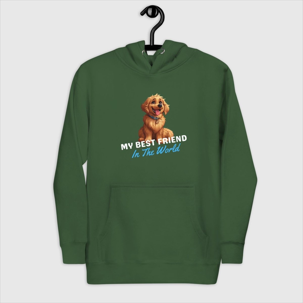 "My Best Friend" Golden Hoodie for Women - Funny Nikko