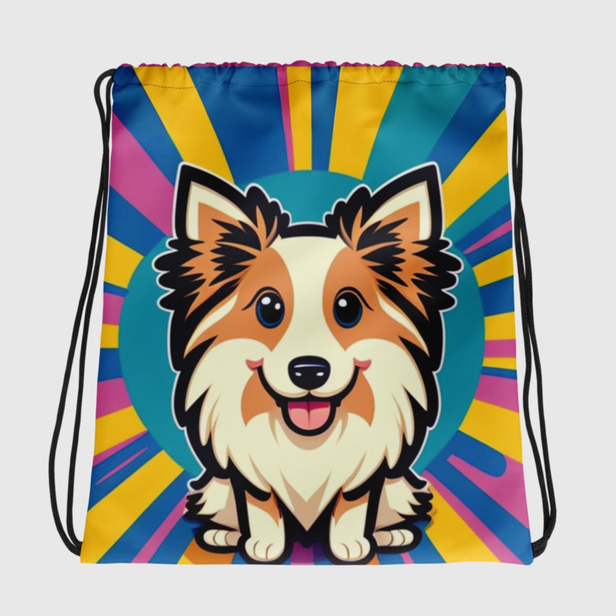 Sheltie Happiness String Bag - Funny Nikko