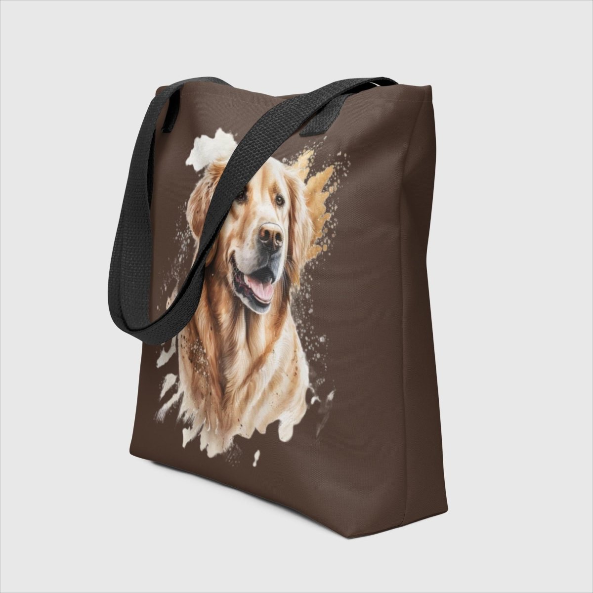 Watercolor Golden Retriever Tote Bag - Funny Nikko