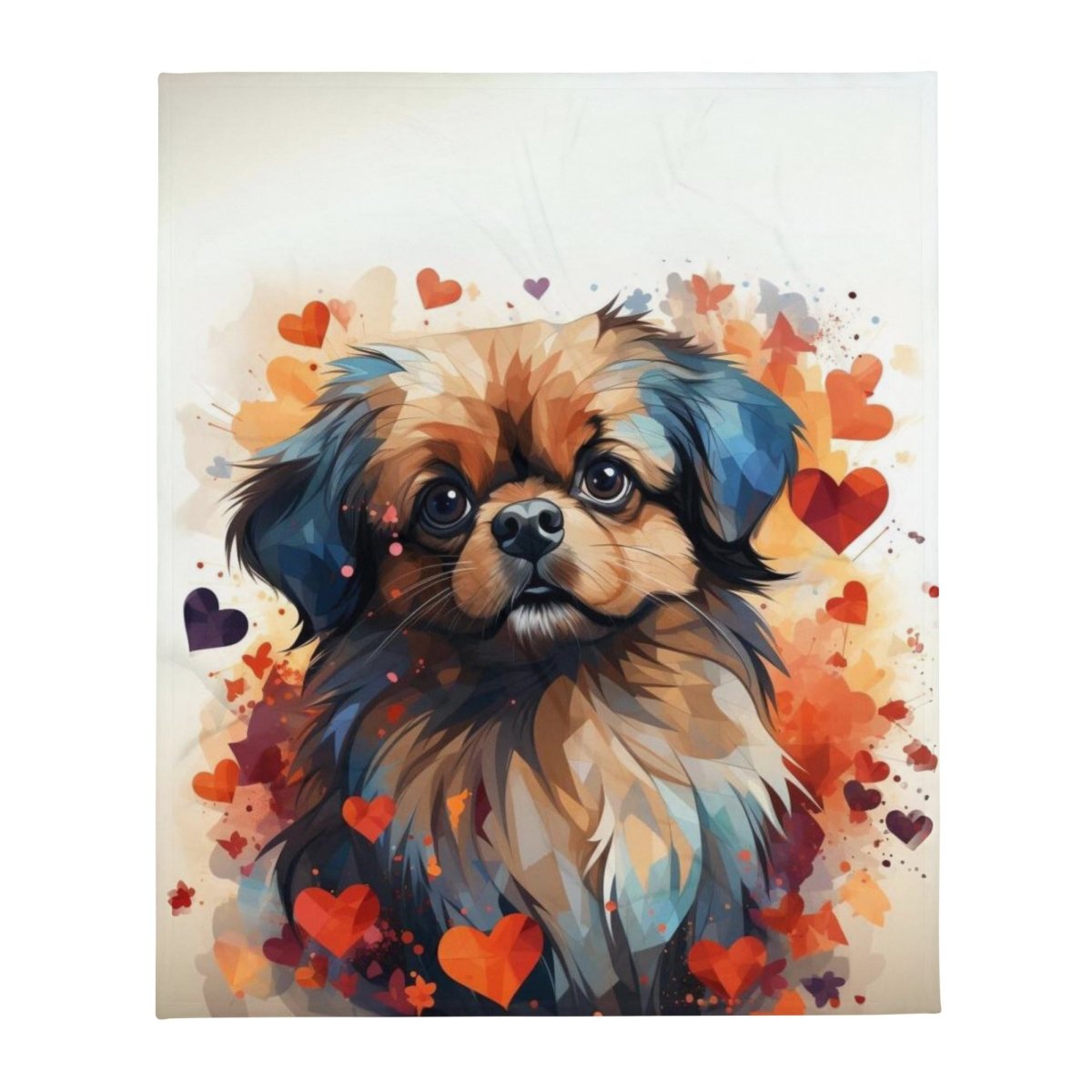 Adorable Pekingese Throw Blanket - Funny Nikko