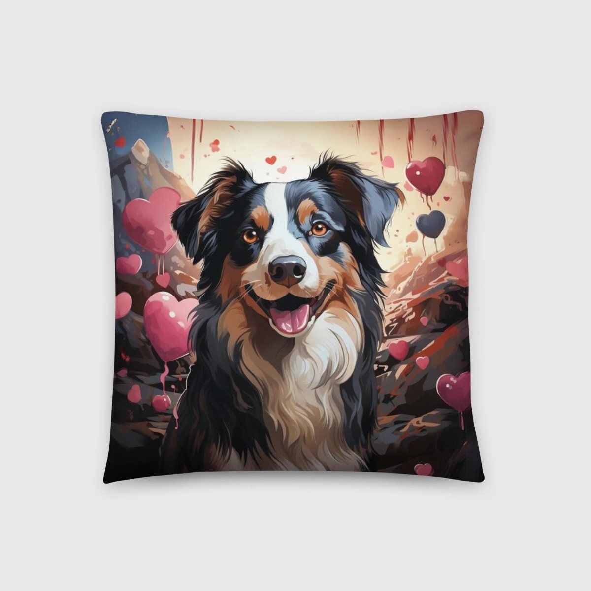 Australian Mountain Love Throw Pillow - Funny Nikko