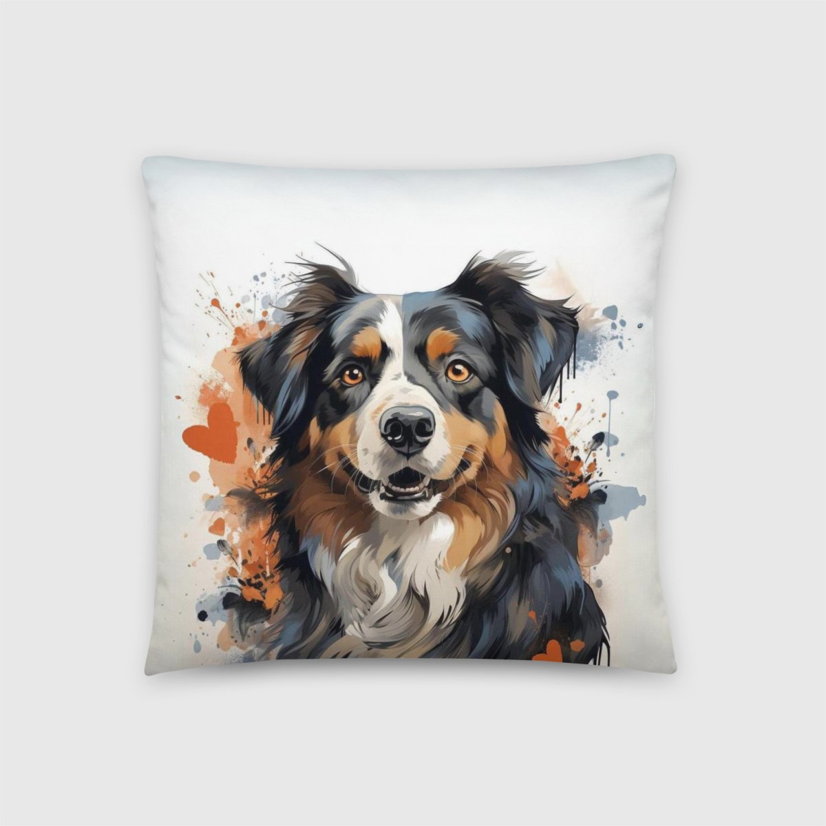 Australian Shepherd Love Throw Pillow - Funny Nikko