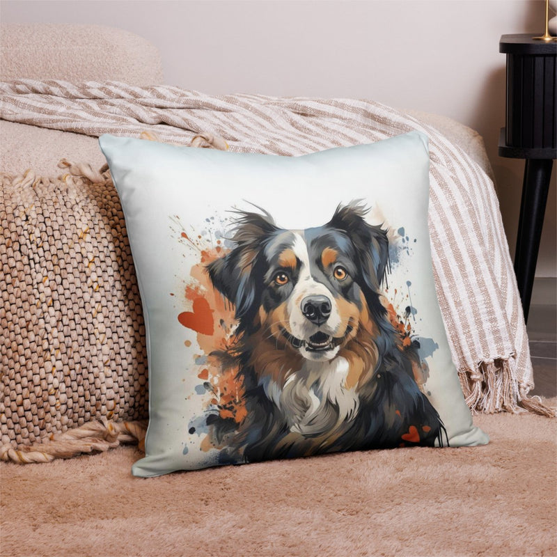 Australian Shepherd Love Throw Pillow - Funny Nikko