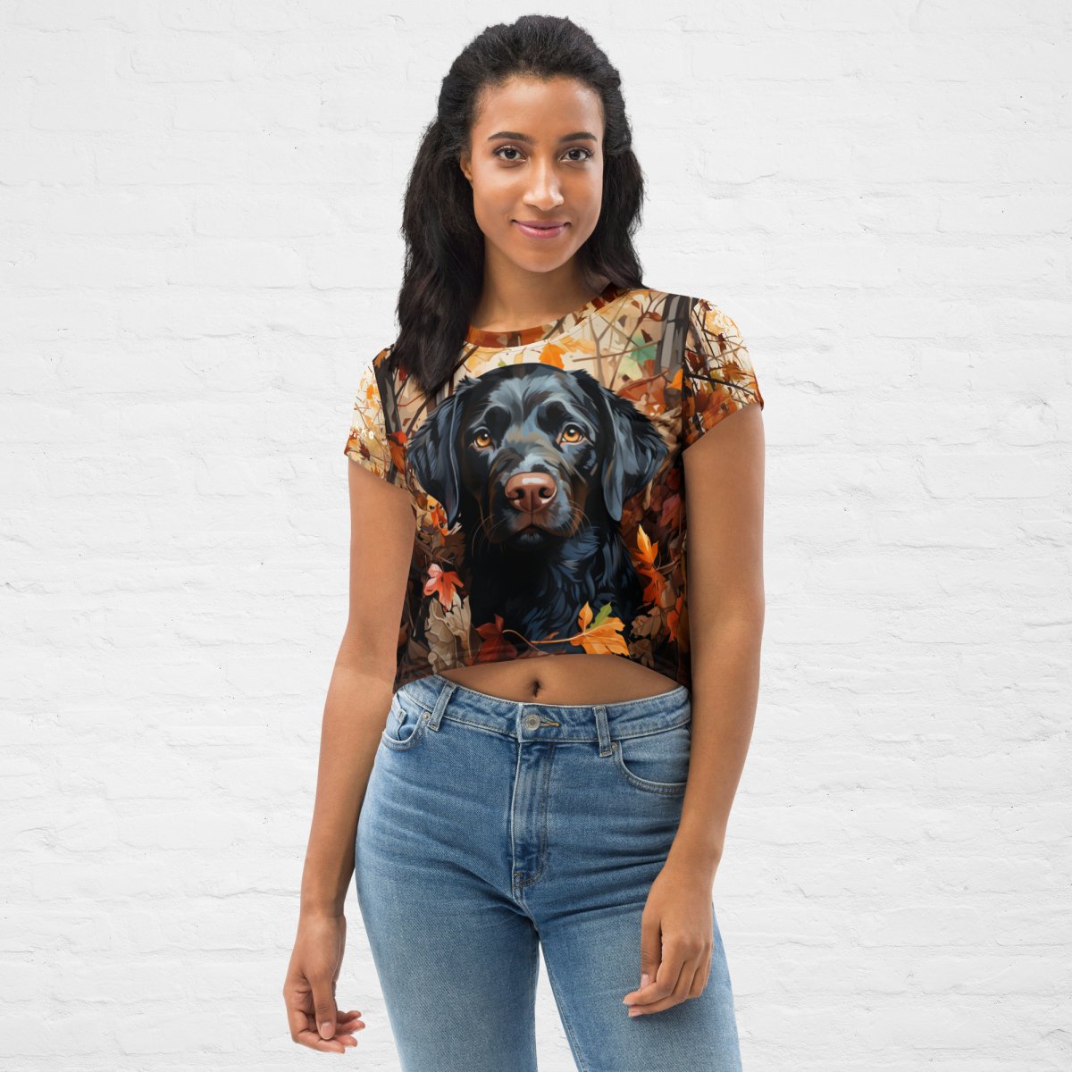 Autumn Lab Crop Top - Funny Nikko