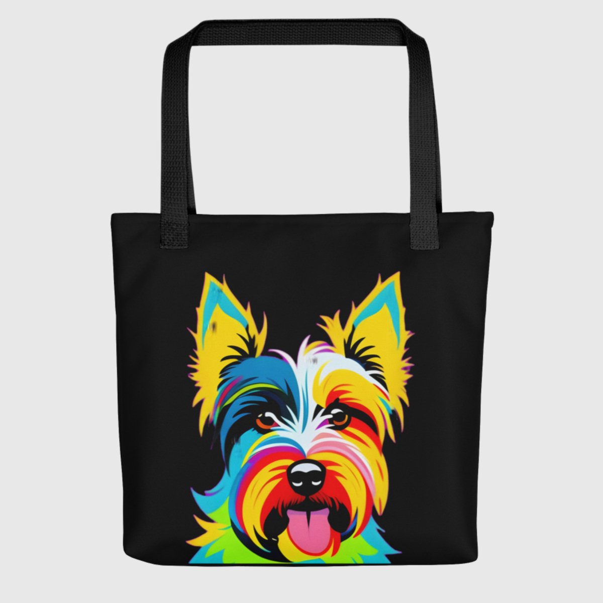 Black Cheecky Scottie Tote Bag - Funny Nikko