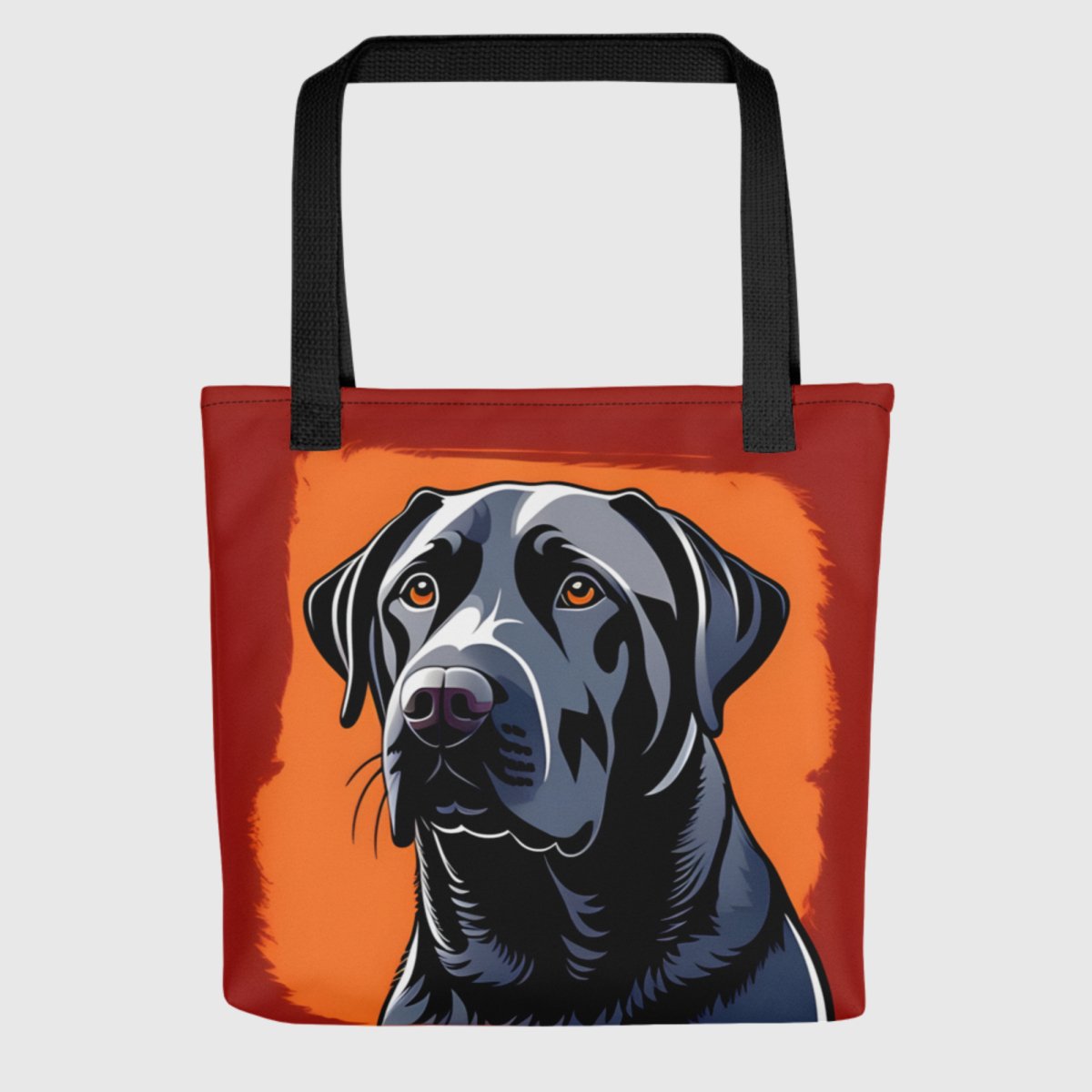 Black Lab Portrait Tote Bag - Funny Nikko