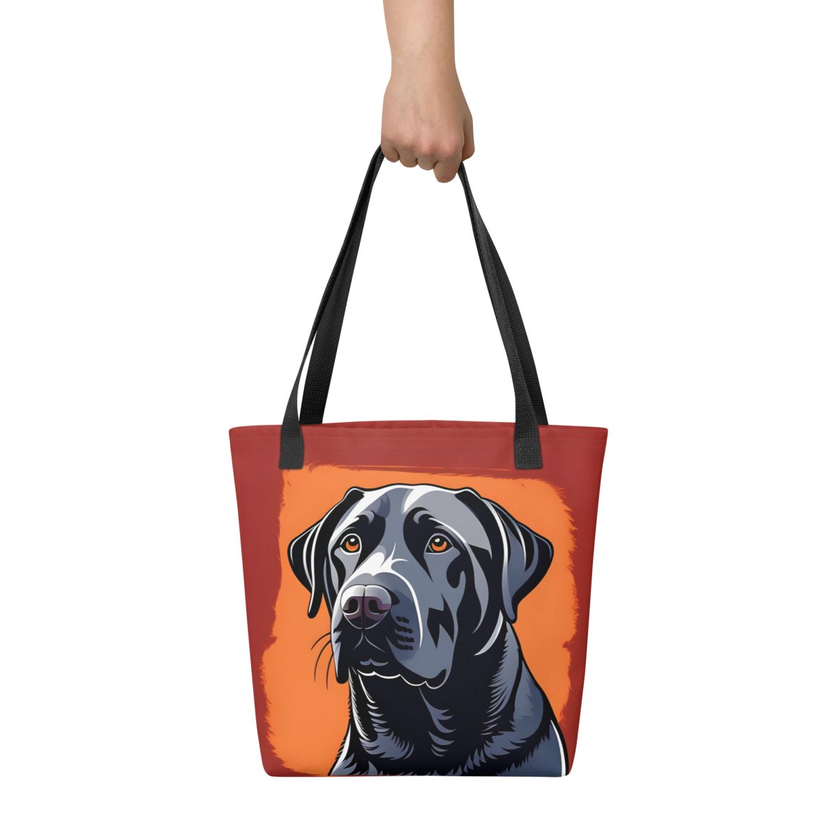 Black Lab Tote Bag - Funny Nikko