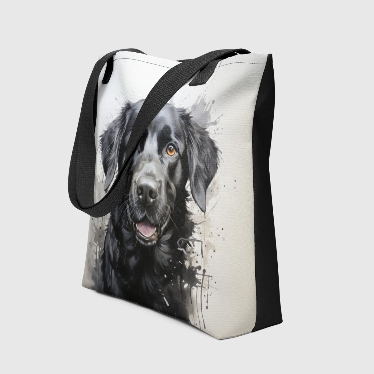 Black n White Lab Tote Bag - Funny Nikko