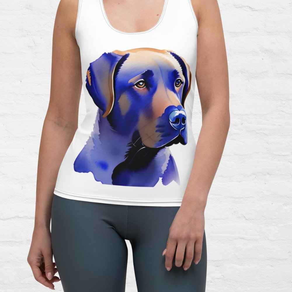 Blue Lab Tank - Funny Nikko