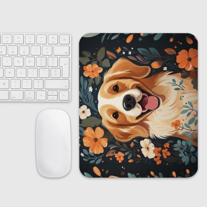 Boho Labrador Mouse Pad - Funny Nikko