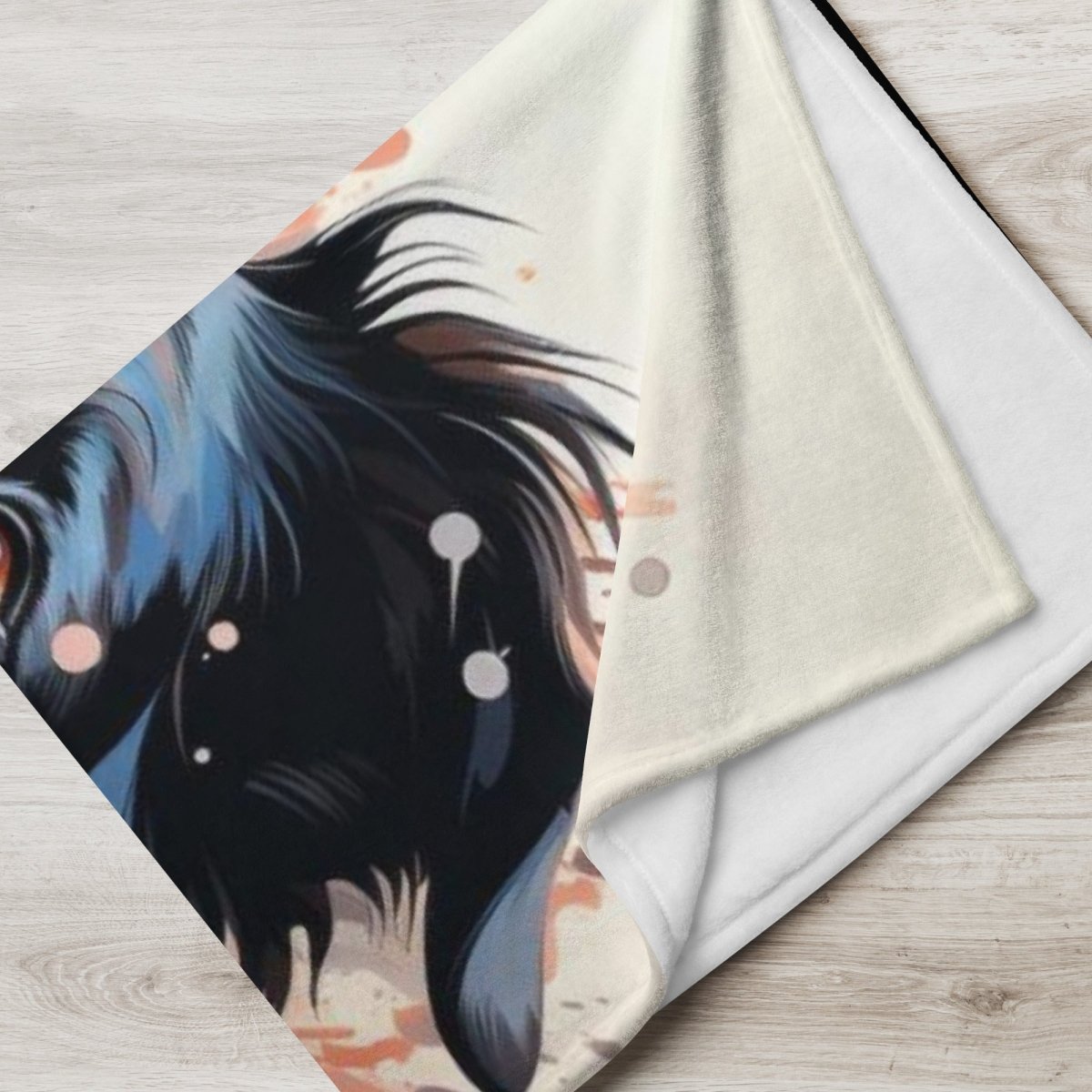 Border Collie Love Story Throw Blanket - Funny Nikko