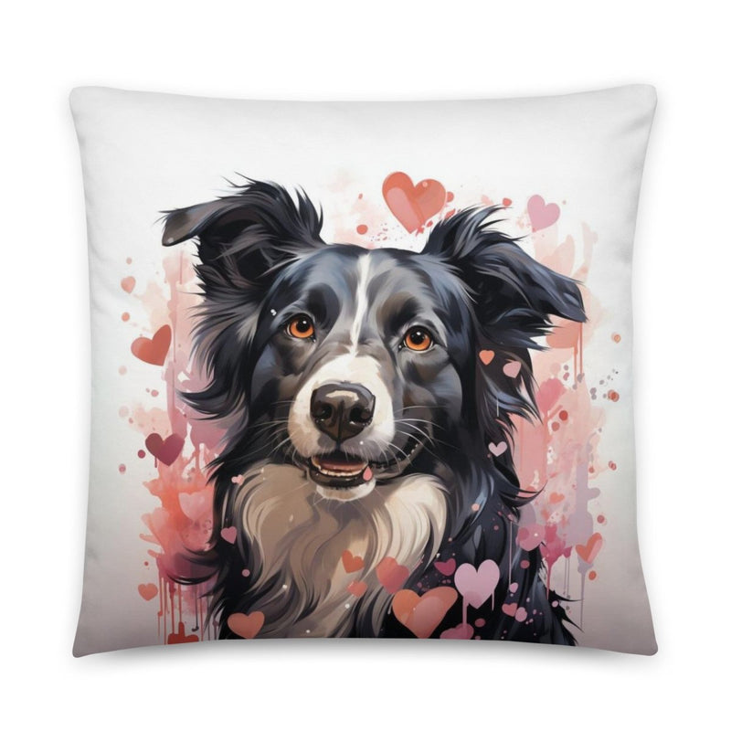 Border Collie My Love Throw Pillow - Funny Nikko