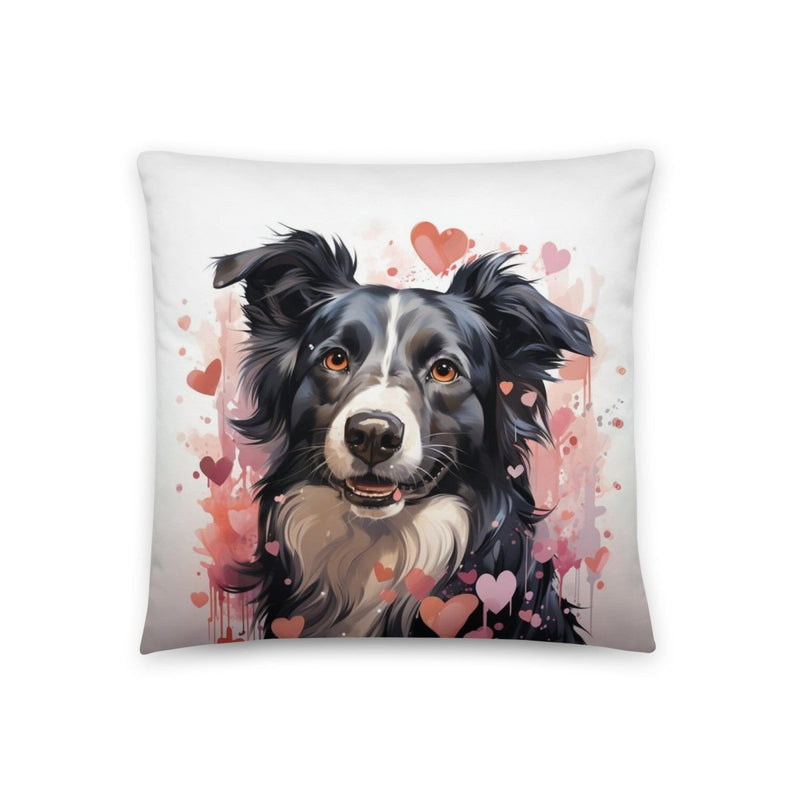 Border Collie My Love Throw Pillow - Funny Nikko