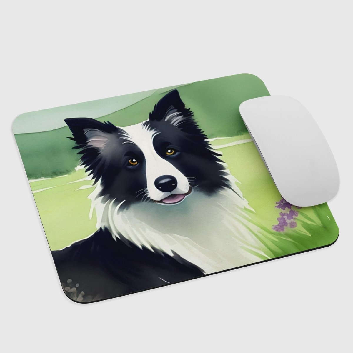 Border Collie Walk Mouse Pad - Funny Nikko