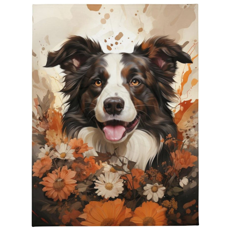 Border Flowers Blanket - Funny Nikko