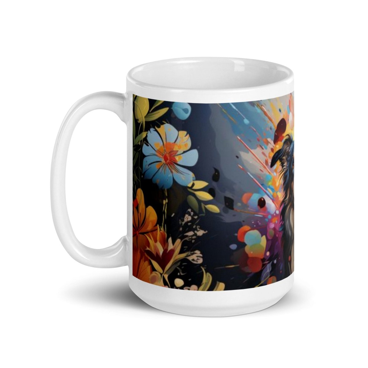 Burst of Border Collie Mug - Funny Nikko