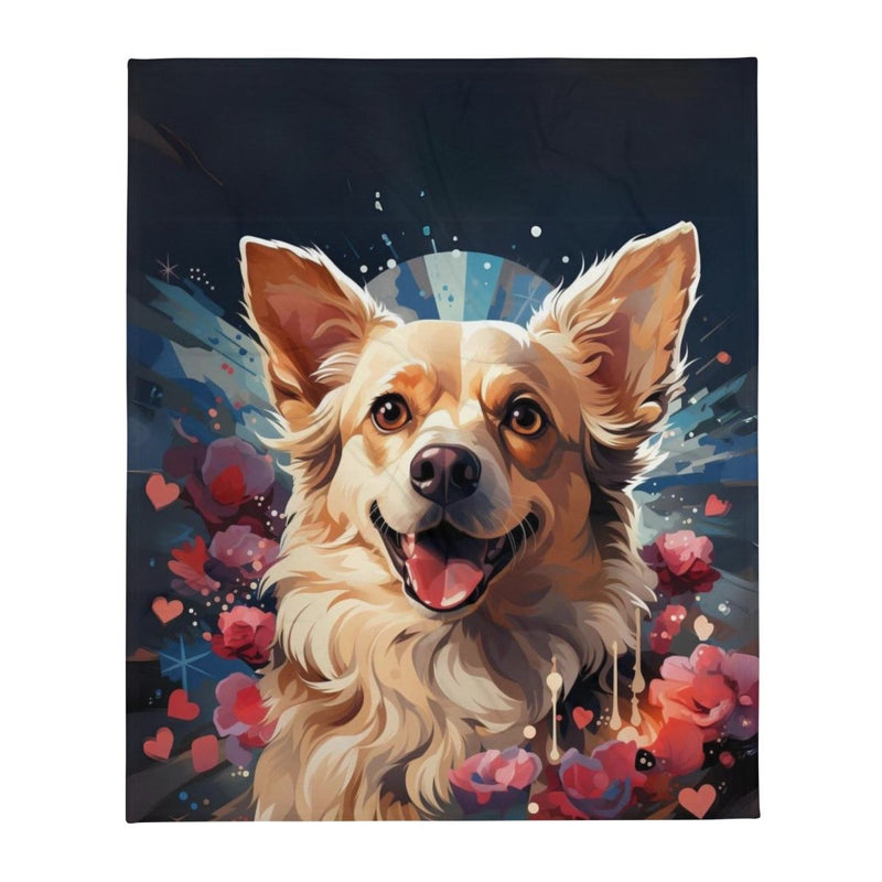 Chihuahua Burst of Love Throw Blanket - Funny Nikko