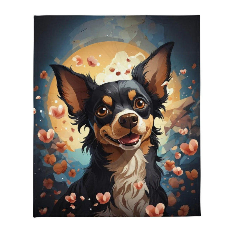 Chihuahua Love Story Throw Blanket - Funny Nikko