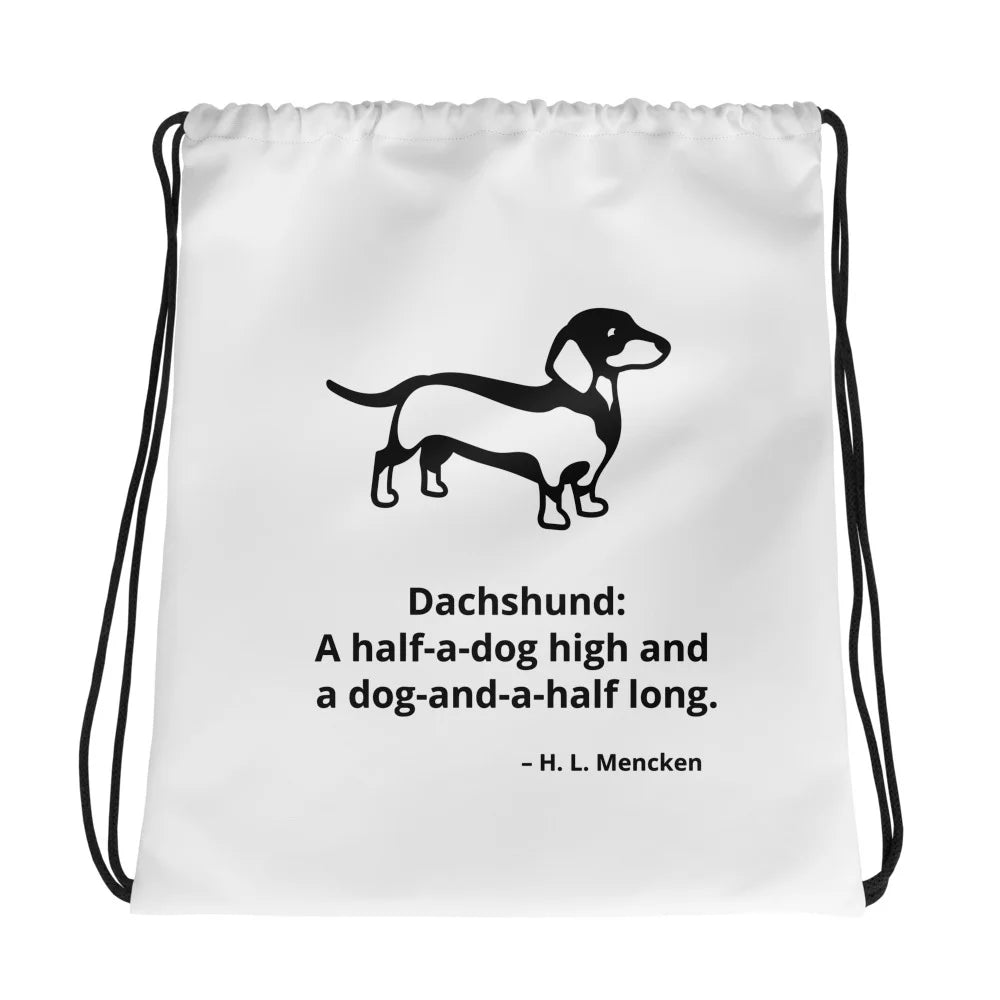 Dachshund Drawstring Bag - Funny Nikko