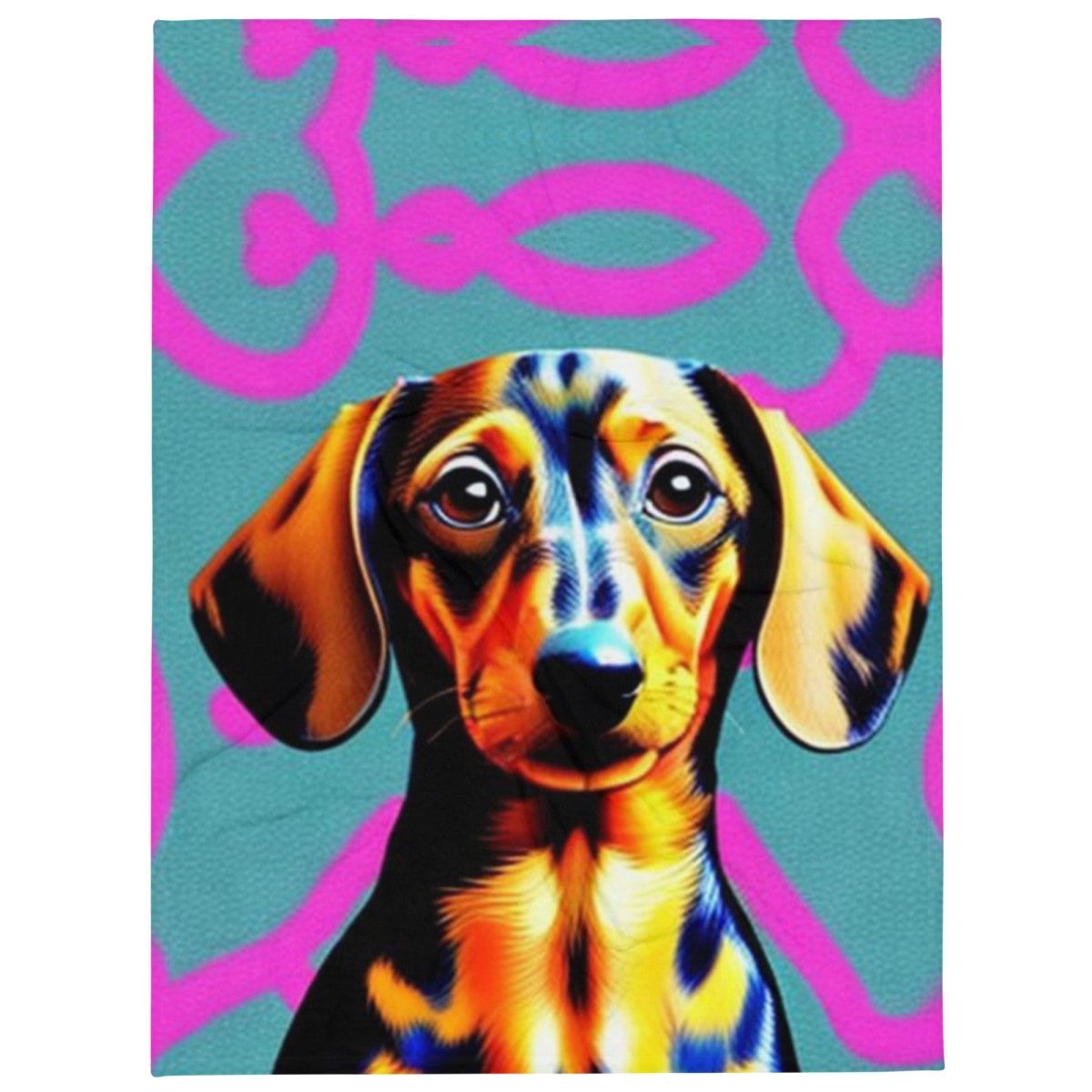 Dachshund Illusion Blanket - Funny Nikko