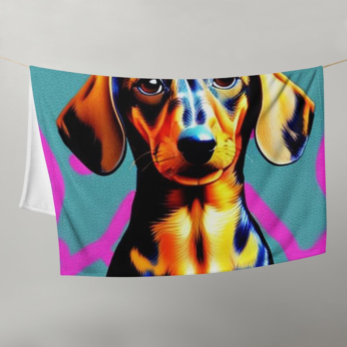 Dachshund Illusion Blanket - Funny Nikko