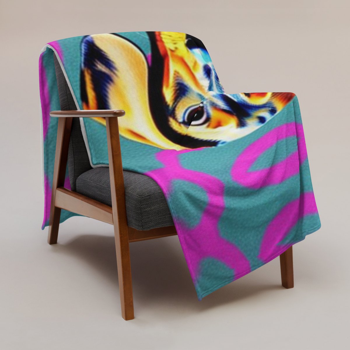 Dachshund Illusion Blanket - Funny Nikko