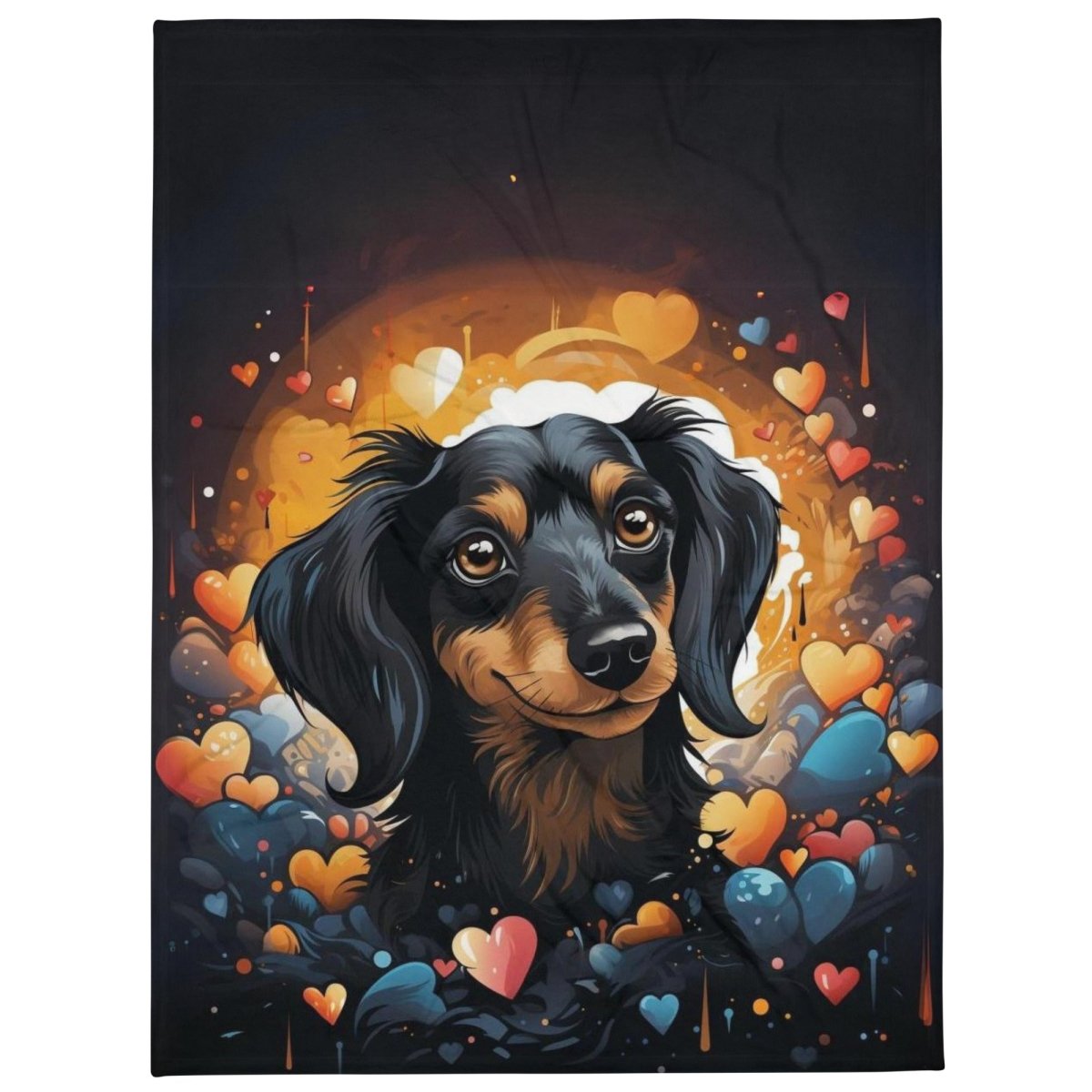 Dachshund Love "Milky Way" Throw Blanket - Funny Nikko