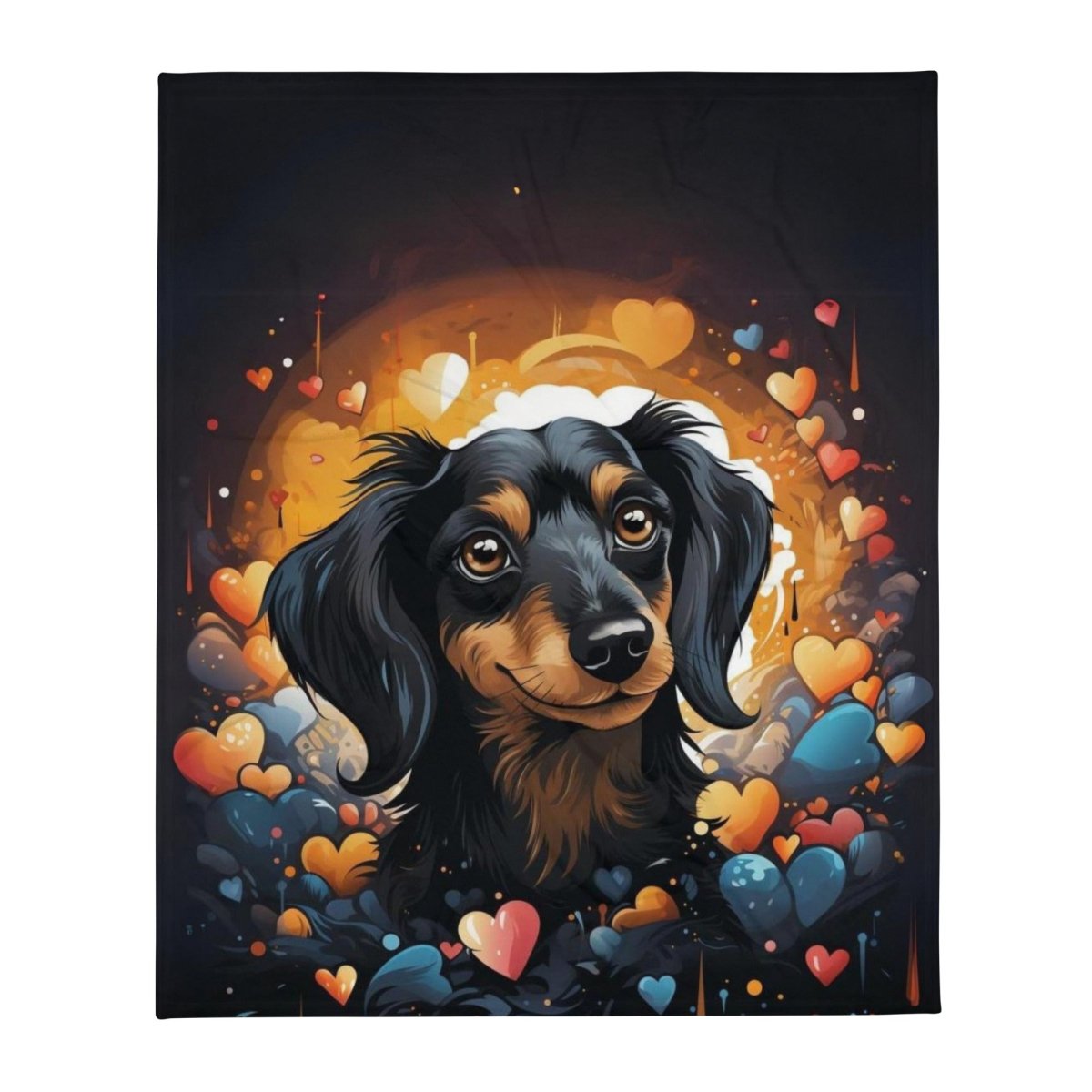 Dachshund Love "Milky Way" Throw Blanket - Funny Nikko