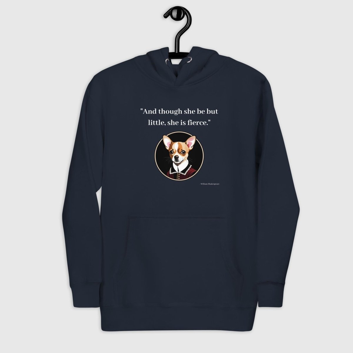 Fierce Chihuahua Man Hoodie - Funny Nikko