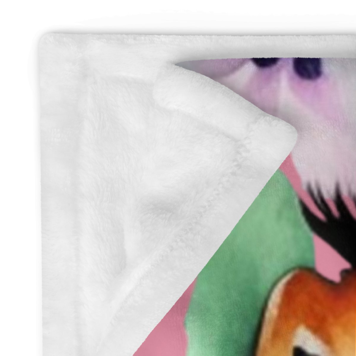 Floral Chihuahua Throw Blanket - Pink - Funny Nikko