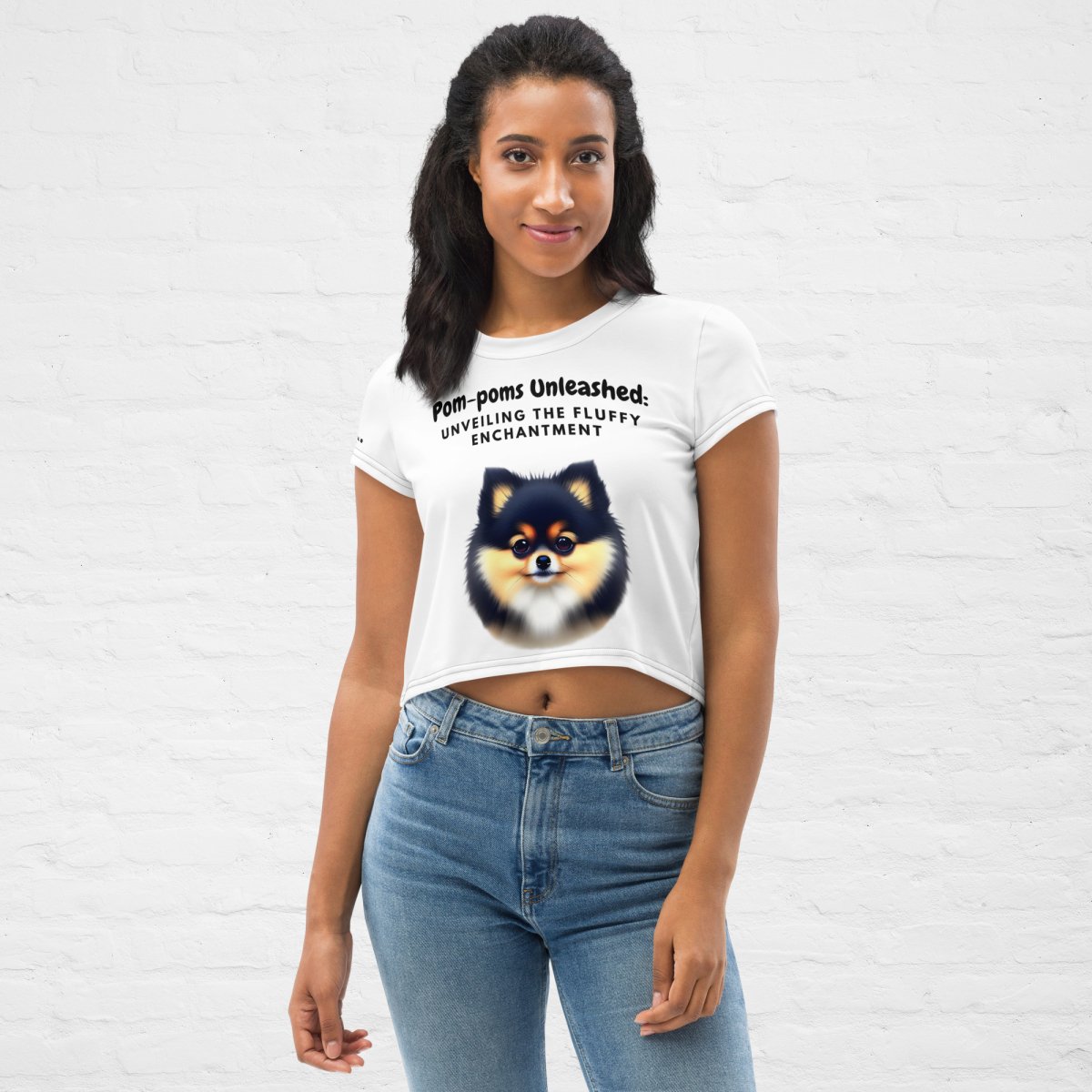 Fluff Pom Crop Top - Funny Nikko