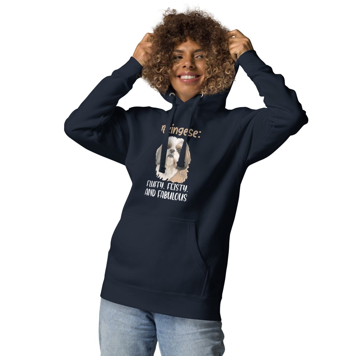 Fluffy Pekingese Hoodie - Funny Nikko